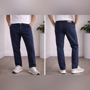 Massimo Dutti Men's Navy Straight Jeans